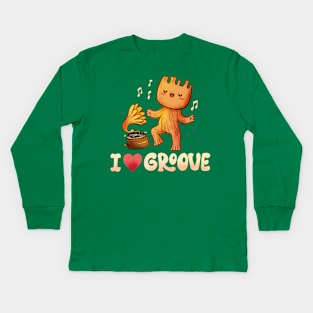 I Love Groove Kids Long Sleeve T-Shirt